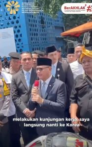 Kepada demonstran, Mukhtarudin berkomitmen menyelesaikan permasalahan penumpukan roster dengan skema G to G berkunjung langsung ke Korea Selatan